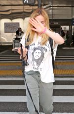 CAITY LOTZ with Her Dog at LAX Airport in Los Angeles 08/01/2017