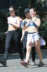 CAMREN BICONDOVA Out Hiking in Los Angeles 08/19/2017