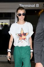 CARA DELEVINGNE at LAX Airport in Los Angeles 08/28/2017