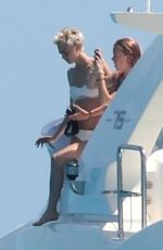 CARA DELEVINGNE in Bikini at a Yacht in Mexico 08/16/2017