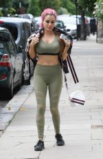CARLA HOWE in Tights Out and About in London 08/05/2017