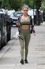 CARLA HOWE in Tights Out and About in London 08/05/2017