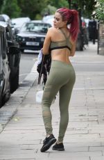 CARLA HOWE in Tights Out and About in London 08/05/2017