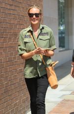 CAT DEELEY Leaves a Nail Salon in Beverly Hills 08/21/2017