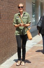 CAT DEELEY Leaves a Nail Salon in Beverly Hills 08/21/2017