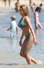 CATARINA SIKINIOTIS in Bikini at Platis Gialos Beach in Mykonos 08/23/2017