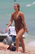 CECILA NORDAHL in Swimsuit at a Beach in Miami 08/09/2017