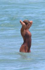 CECILA NORDAHL in Swimsuit at a Beach in Miami 08/09/2017