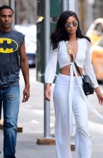 CHANEL IMAN Out and About in New York 08/19/2017