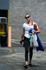 CHARLIZE THERON Leaves a Gym in Los Angeles 08/22/2017