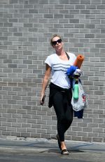 CHARLIZE THERON Leaves a Gym in Los Angeles 08/22/2017