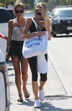 CHARLOTTE MCKINNEY in Leggings Out in Los Angeles 08/08/2017