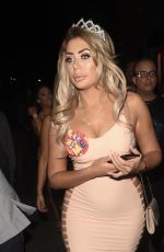 CHLOE FERRY in Tight Dress Night Out in Manchester 08/27/2017