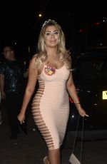 CHLOE FERRY in Tight Dress Night Out in Manchester 08/27/2017