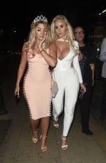 CHLOE FERRY in Tight Dress Night Out in Manchester 08/27/2017