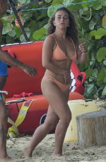 CHLOE GREEN in Bikini on the Beach in Barbados 08/08/2017