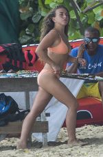CHLOE GREEN in Bikini on the Beach in Barbados 08/08/2017