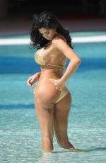 CHLOE KHAN in Bikini at a Pool in Ibiza 05/18/2017