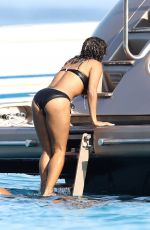 CHRISTINA MILIAN in Bikini at a Yacht in St Tropez 08/24/2017