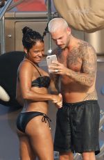 CHRISTINA MILIAN in Bikini at a Yacht in St Tropez 08/24/2017