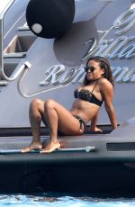 CHRISTINA MILIAN in Bikini at a Yacht in St Tropez 08/24/2017