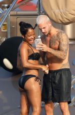 CHRISTINA MILIAN in Bikini at a Yacht in St Tropez 08/24/2017