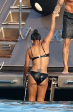 CHRISTINA MILIAN in Bikini at a Yacht in St Tropez 08/24/2017