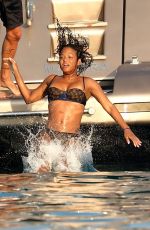 CHRISTINA MILIAN in Bikini at a Yacht in St Tropez 08/24/2017