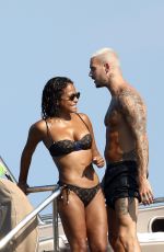 CHRISTINA MILIAN in Bikini at a Yacht in St Tropez 08/24/2017