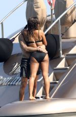CHRISTINA MILIAN in Bikini at a Yacht in St Tropez 08/24/2017