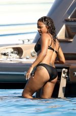 CHRISTINA MILIAN in Bikini at a Yacht in St Tropez 08/24/2017