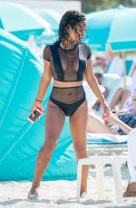 CHRISTINA MILIAN in Bikini on the Beach in Miami 08/19/2017