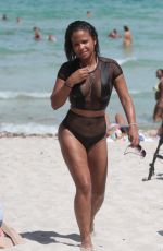 CHRISTINA MILIAN in Bikini on the Beach in Miami 08/19/2017