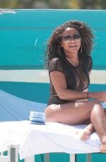 CHRISTINA MILIAN in Bikini on the Beach in Miami 08/19/2017