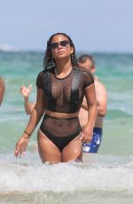 CHRISTINA MILIAN in Bikini on the Beach in Miami 08/19/2017