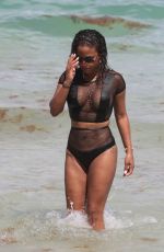CHRISTINA MILIAN in Bikini on the Beach in Miami 08/19/2017