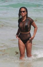CHRISTINA MILIAN in Bikini on the Beach in Miami 08/19/2017