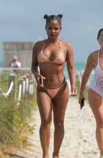 CHRISTINA MILIAN in Bikini on the Beach in Miami 08/20/2017