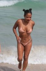CHRISTINA MILIAN in Bikini on the Beach in Miami 08/20/2017