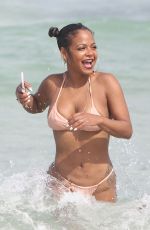 CHRISTINA MILIAN in Bikini on the Beach in Miami 08/20/2017