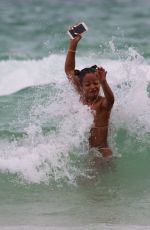 CHRISTINA MILIAN in Bikini on the Beach in Miami 08/20/2017