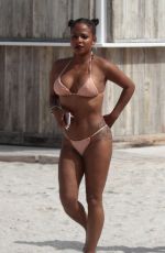 CHRISTINA MILIAN in Bikini on the Beach in Miami 08/20/2017