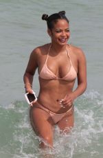 CHRISTINA MILIAN in Bikini on the Beach in Miami 08/20/2017