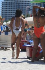 CHRISTINA MILIAN in Swimsuit at a Beach in Miami 08/21/2017