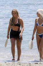 CHYNA ELLIS and TYNE-LEXY CLARSON at a Beach in Marbella  08/09/2017