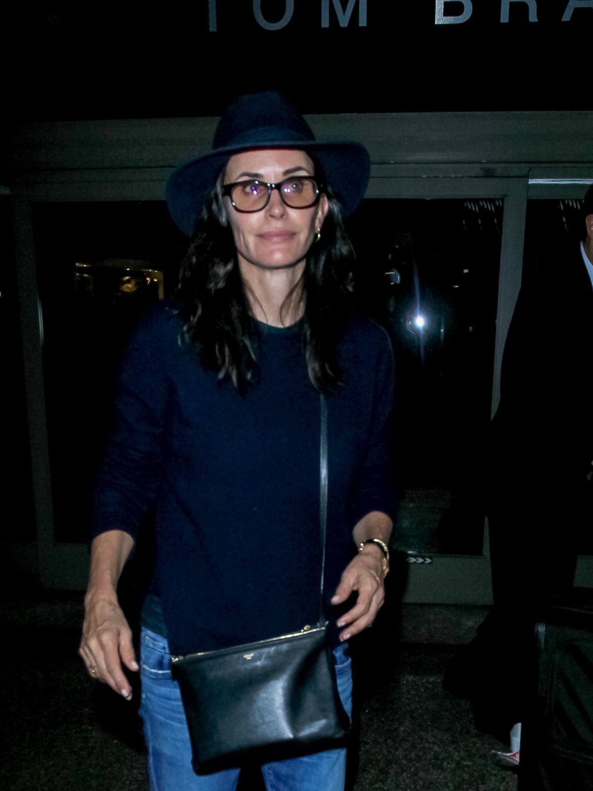 COURTENEY COX Night Out in Los Angeles 08/04/2017