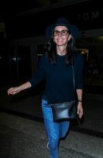 COURTENEY COX Night Out in Los Angeles 08/04/2017