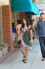 COURTENEY COX Out Shopping in Beverly Hills 08/28/2017
