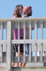 DAKOTA JOHNSON and Shia Labeouf on the Set of The Peanut Butter Falcon in Savannah 07/31/2017