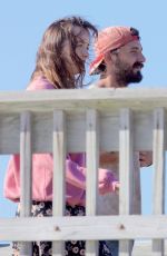 DAKOTA JOHNSON and Shia Labeouf on the Set of The Peanut Butter Falcon in Savannah 07/31/2017